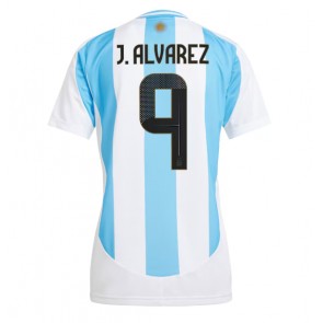 Billiga Argentina Julian Alvarez #9 Hemmatröja Dam Copa America 2024 Kortärmad